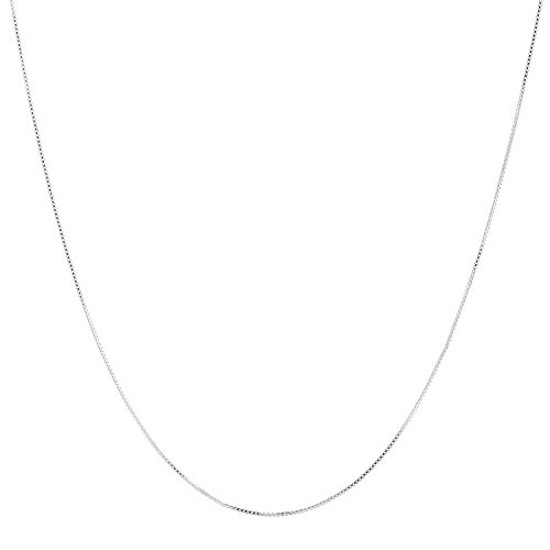 Silver Masters 925 Sterling Silver Necklace Box Chain - Super Thin & Strong -