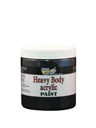 

Handy Art by Rock Paint 706-100 Heavy Body Acrylic Paint, 1, Mars Black, 8-Ounce
