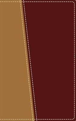 Amplified Topical Reference Bible, Imitation Leather, Tan/Burgundy