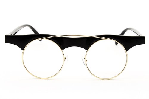 V164-vp Style Vault Round Metal Steampunk Sunglasses