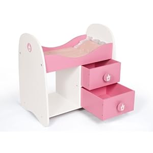 Bayer Design 51101 - Puppenbett aus Holz Prinzessin circa 51 / 36 / 51 cm