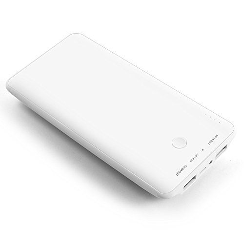 BAKTH 10000mAh External Battery Pack for Smartphones and Tablets White