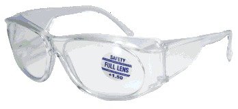 Mag-Safe Full Magnifying Reader Safety Glasses Reading Magnifier Eyewear Available from 1.25-3.00