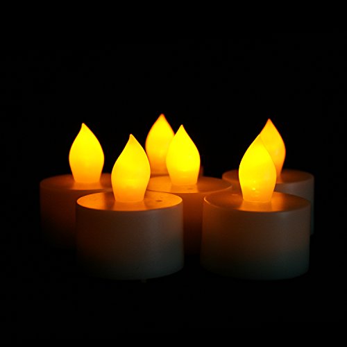 

Candle Choice Set of 6 Flameless Tealights/Tea Lights with Dual-Time, 400-hour Battery Life