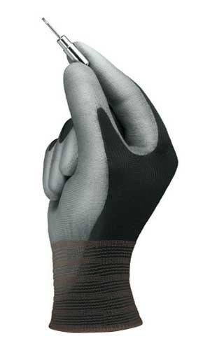 HyFlex(R) Lite; Knit liner, dipped, color-coded cuff; Size 10; Black [PRICE is per DOZEN]