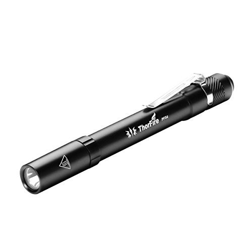 ThorFire PF04 Pen Light 210 Lumens LED Flashlight with Firefly Mode Use Two AAA Batteries Not Included, Upgraded Version