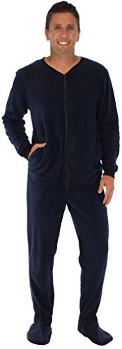 PajamaMania Men's Fleece Onesie Footed Pajama Pjs