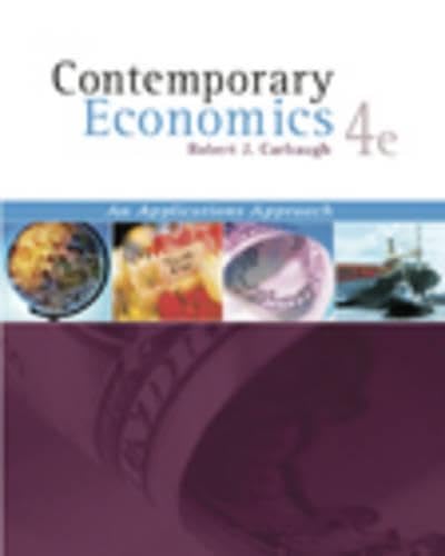 Contemporary Economics (with Economics Applications and InfoTrac ) by Robert Carbaugh