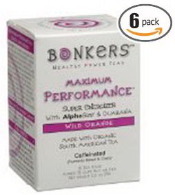 

Bonkers Tea Maximum Performance, 18 Count, Bag (Pack of 6)