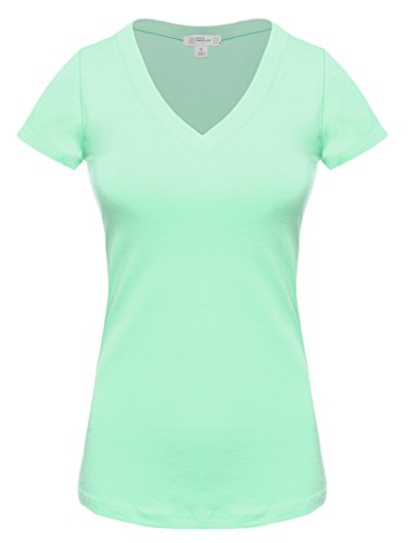 FPT Womens Basic Short Sleeve V-Neck T-Shirt (S-3XL)
