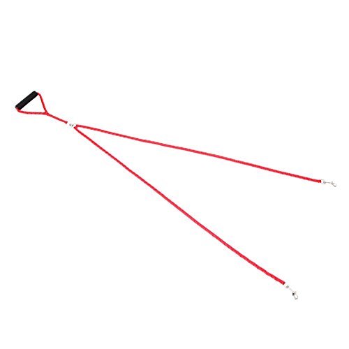 ColorPet Double Red Dog Leash For Two Dogs