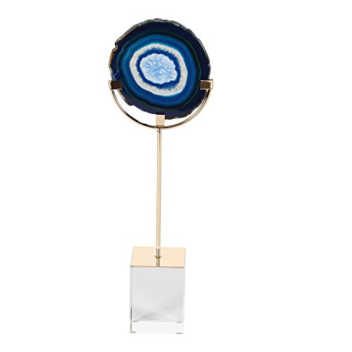 Algopix Similar Product 1 - Benzara Enthralling Metal Agate Glass