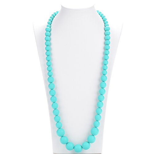 Consider It Maid Baby/Toddler Silicone Teething Necklace - Turquoise - The Limited Collection