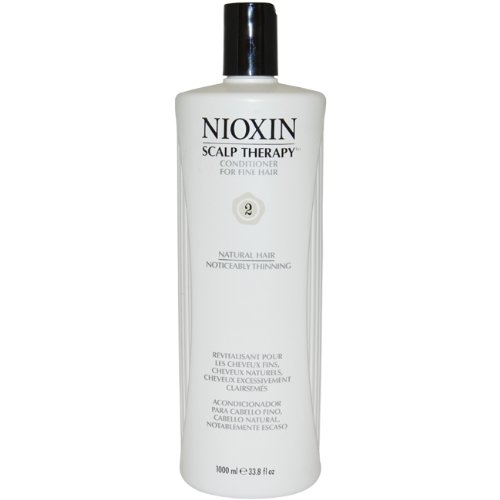 Nioxin System 2 Scalp Therapy Conditioner for Fine Natural Noticeably Thinnin Unisex Scalp Therapy, 33.8 Ounce