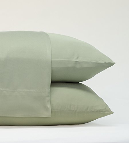 Cariloha Crazy Soft Classic Standard Pillowcases - 2 Piece Standard Pillowcase Set - 100% Viscose From Bamboo - Lifetime Guarantee (Standard, Sage)