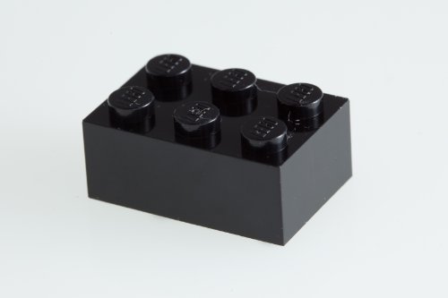 200x Lego Black 2x3 Bricks Super Pack