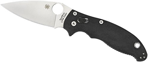Spyderco Manix 2 Black G-10 PlainEdge Knife