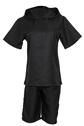 Nouqi Japanese Anime Black Cosplay Costumes Mens Halloween Clothes Set GC34B-XL