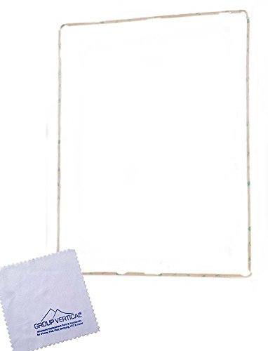 Group Vertical® White Middle Frame Spacer Bezel with pre installed Adhesive for Apple iPad 3 & 4 3rd & 4th Gen A1403 A1430 A1416 A1458 A1459 A1460