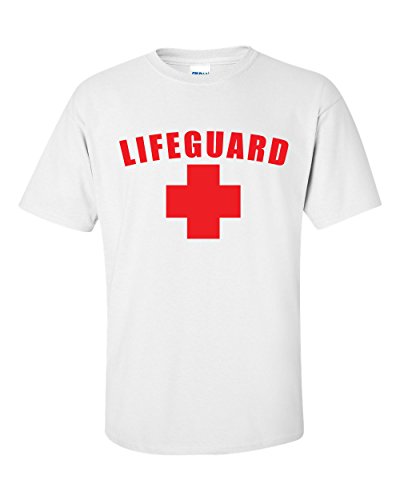 Lifeguard T-Shirt Lifeguard Tee White or Red Medium White