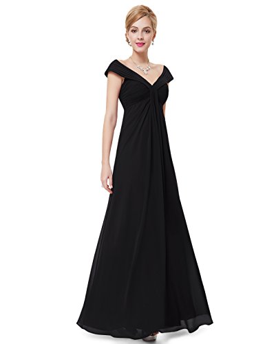 Ever Pretty Elegant Off Shoulder V-Neck Long Party Dress 08457