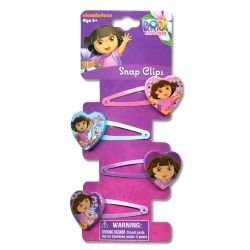 

Dora 4 on Snaps with Plastic Motifs Hair Accessory