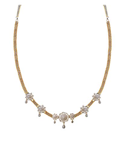 Algopix Similar Product 3 - Traditsiya American Diamond Gold Silver