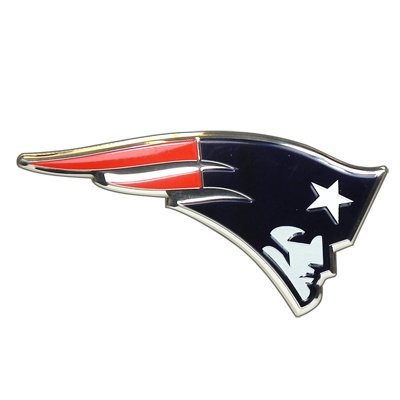 NFL New England Patriots Aluminum Color Auto Emblem