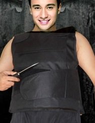 防刃ベスト 防刃チョッキ  警護・ 防犯・SP・要人警護・ 護身用 （高密度ポリエチレンファイバー）　ナイフ、包丁、刃物等から自己防衛する！！