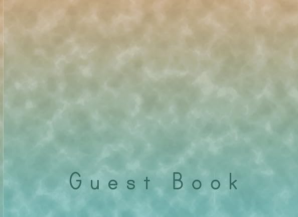 Guest Book: Lined Visitors Guestbook With Prompts - For a Beach House, Vacation Home, B & B, Guest Room, Waterfront Condo, or Cottage Rental - Watery Cover Design by Tidal Expressions