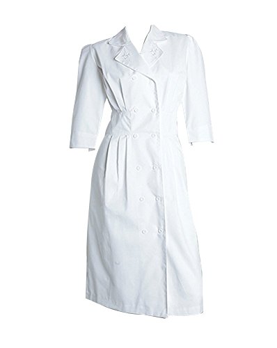 Prima by Barco Uniforms Women's Embroidered Tuck Waist Scrub Dress