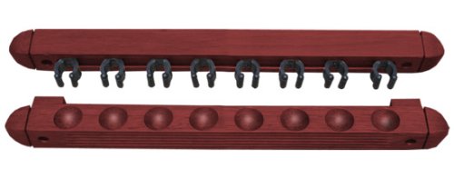 

Roman-Style Two-Piece Wall Rack, Mahogany, 8 Cue