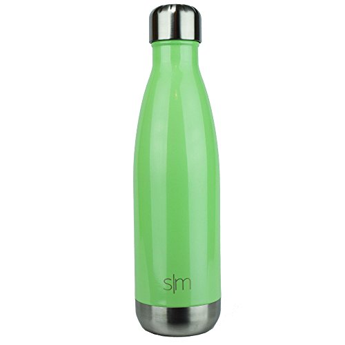 Simple Modern Vacuum Insulated 17oz Wave Bottle - Double Walled Stainless Steel Water Thermos - Cola Style Hydro Swell Tumbler - Compare to S'well