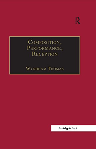 Composition, Performance, Reception: Studies in the Creative Process in Music by Wyndham Thomas