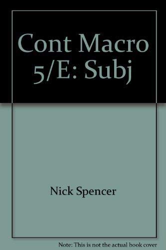 Contemporary macroeconomics by Nick Spencer