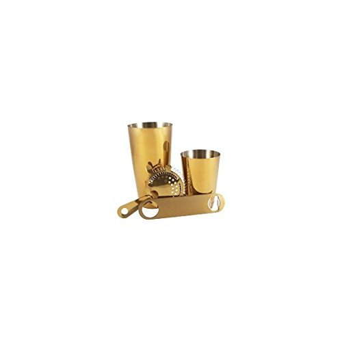 4 Piece Bar Set - Gold