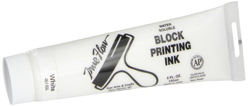 Sax True Flow Water Soluble Block Printing Ink - 5 Ounce Tube - White