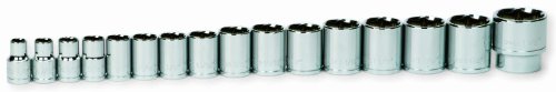 

Williams 32937 16-Piece 1/2-Inch Drive Shallow 6 Point Socket Set
