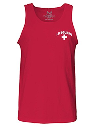 Gs-eagle Men's Lifeguard Cross Tank Top