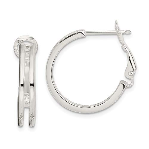 Algopix Similar Product 4 - Sterling Silver Polished Earrings