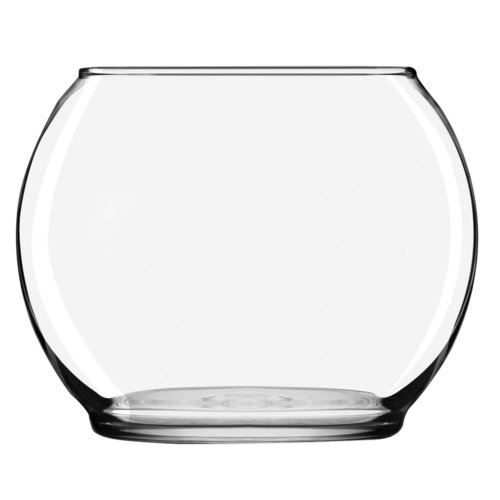 Libbey Footed Bubble Ball, 3.9-Inch Tall by 4.90-Inch in Diameter, Clear, Set of 12