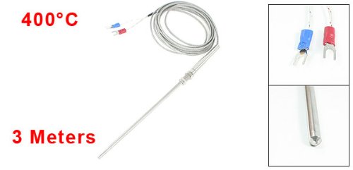 

9.8ft K Type Insulated Thermocouple Probe for Temperature Controller