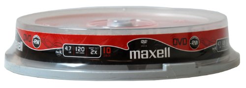Algopix Similar Product 6 - MAXELL DVD-RW 4.7GB/120 MIN SPIND 2X P10