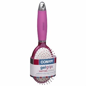 Conair Gel Grips Hair Brush (Colors may vary)