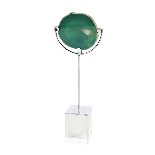 Algopix Similar Product 18 - Benzara Mesmerizing Metal Agate Glass
