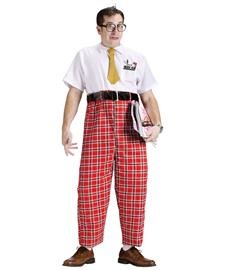 FunWorld 50's Nerd, Red/White, One Size Costume