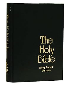 The Holy Bible: King James Version, rigide, noire, compacte