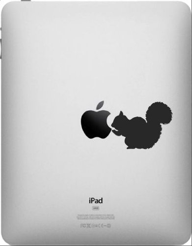 

Squirrel funny cute Apple ipad vinyl decal sticker 2 3 4 air tablet
