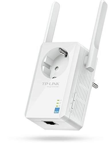 TP-LINK TL-WA860RE - Extensor de red WiFi (N300, Antenas externas, 3 años de garantía, Con enchufe, Puerto LAN, WPS), blanco