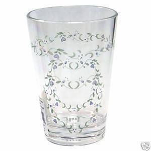 Corelle Country Cottage Acrylic 8oz Juice Glass Set of 6
